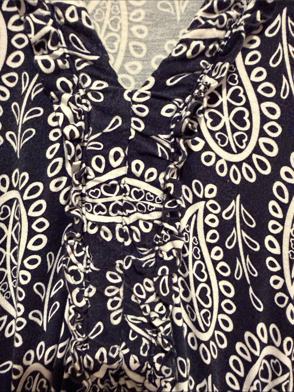 Boden Navy and White Paisley V‑Neck Maxi Dress - Picture 3 of 9